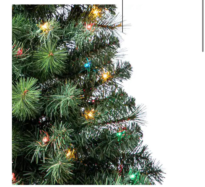 4ft. Pre-Lit Pine Artificial Christmas Tree, by Ashland - photo 4