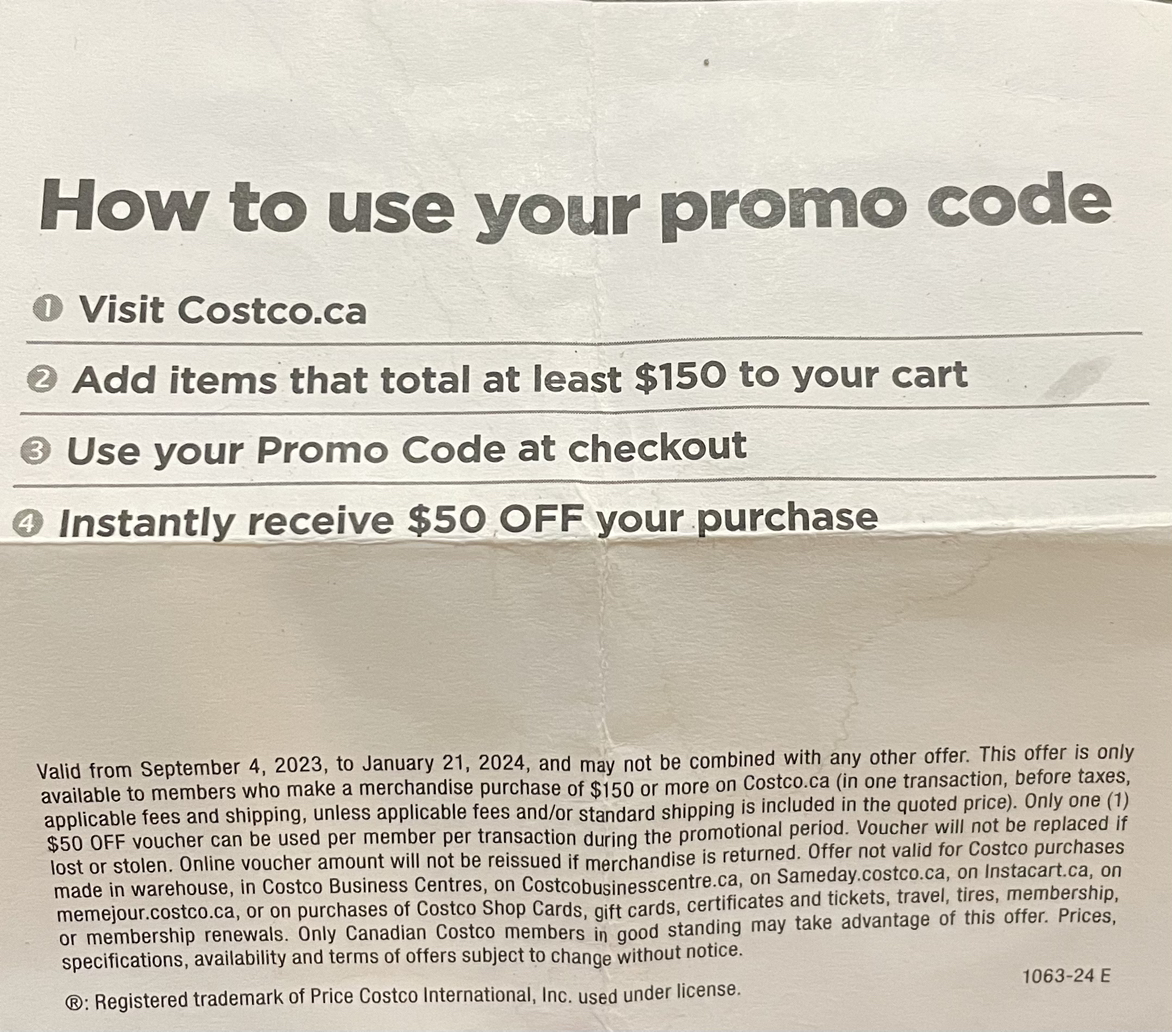$50 OFF Costco Coupon image indicator(2)