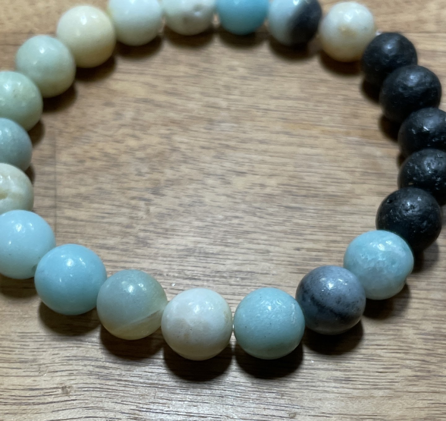 Amazonite and Lava Semi Precious Stone Bracelet/Scent Diffuser🎁 image indicator(4)