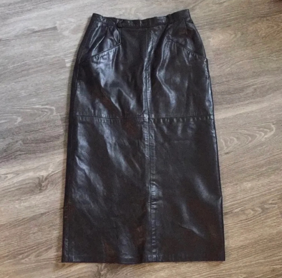 Genuine leather skirt thumbnail