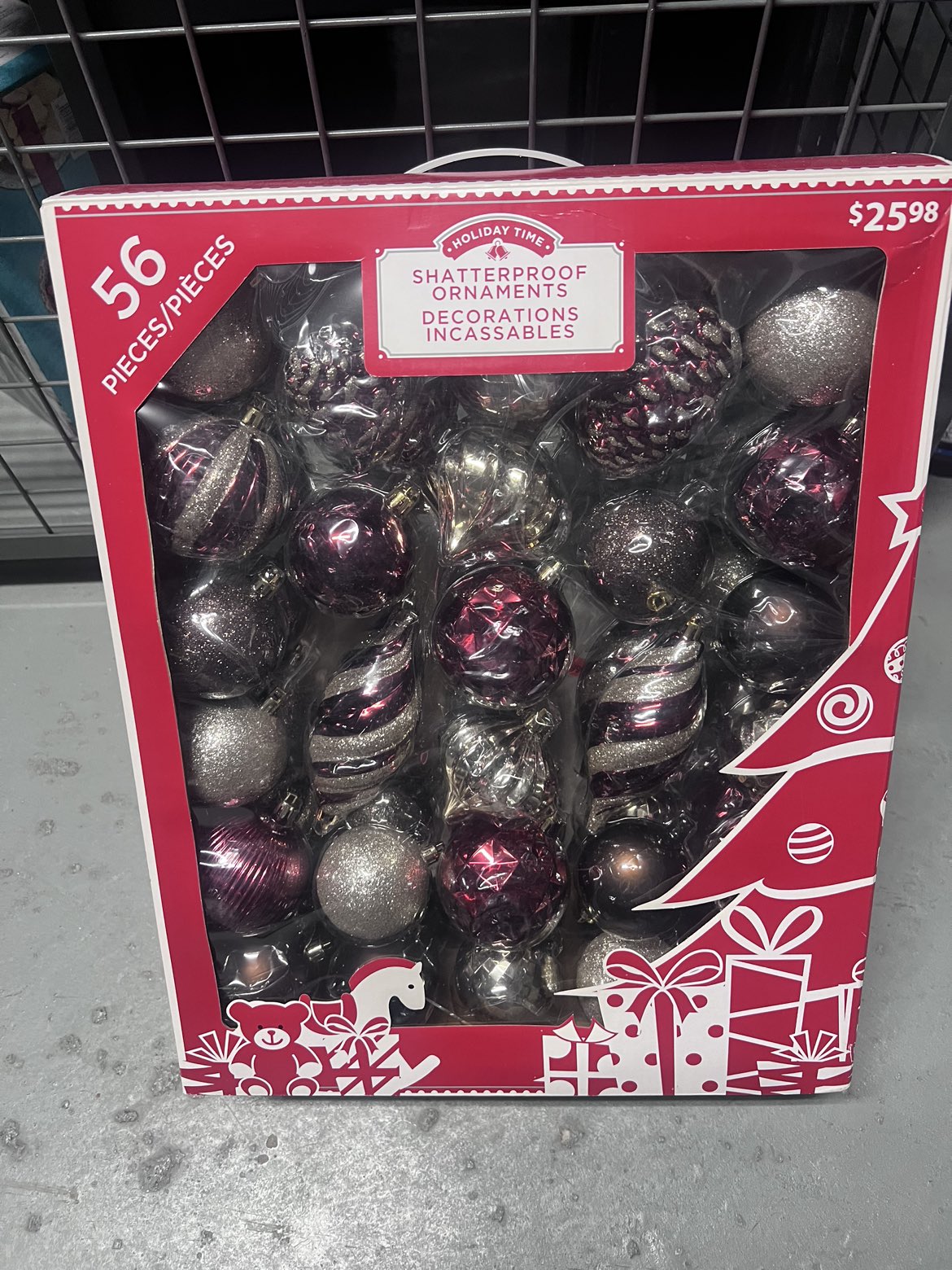 Pre-lit light Christmas tree and red ornaments set - photo 4