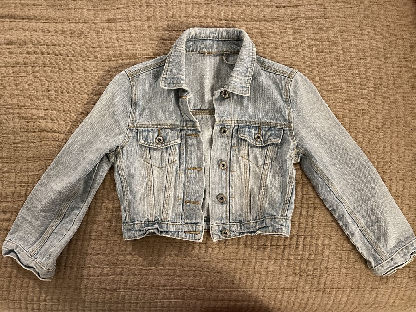 Denim crop jacket
