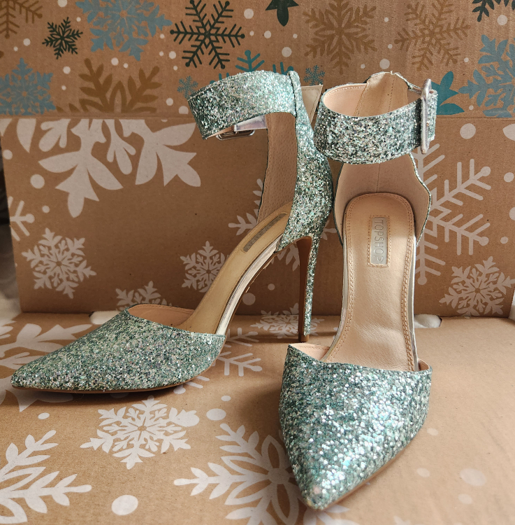 Topshop Grace Mint Runway heels Size 8.5 thumbnail