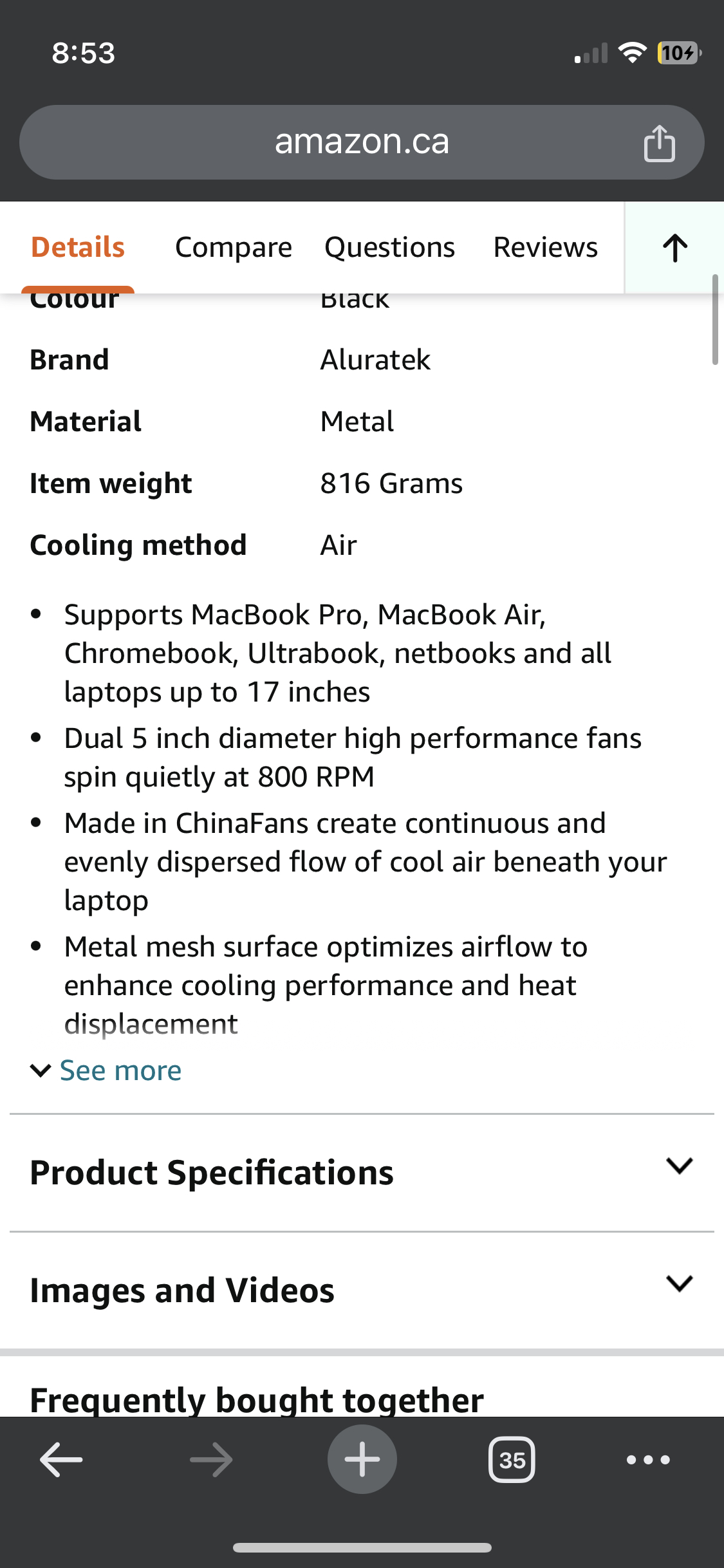Laptop cooling pad - photo 4