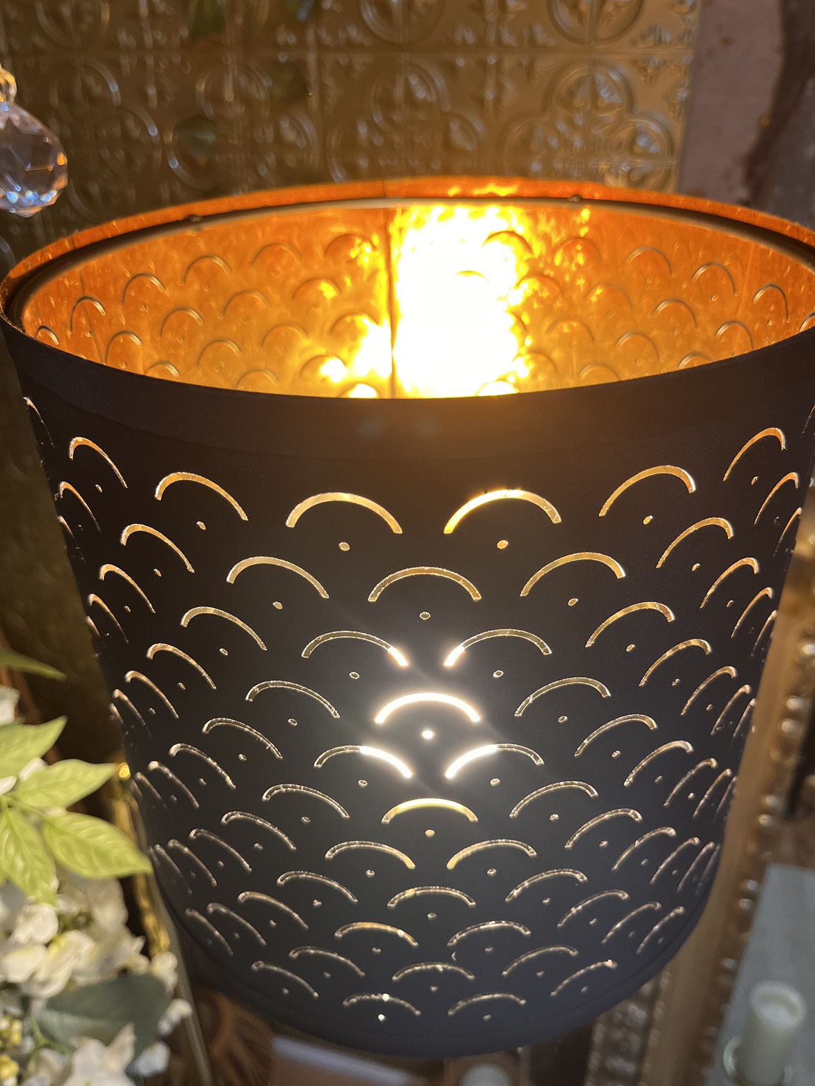 NYMÖ Lamp shade, black/brass color, 9 " - photo 2