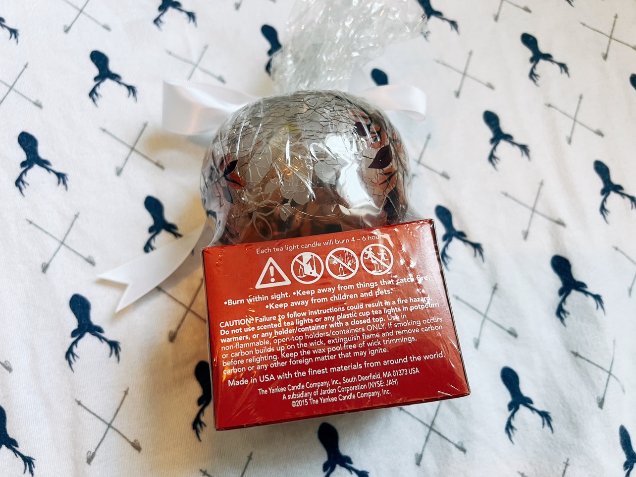 Yankee Candle Autumn in the Park Tealights&Glass Holder NEW image indicator(3)