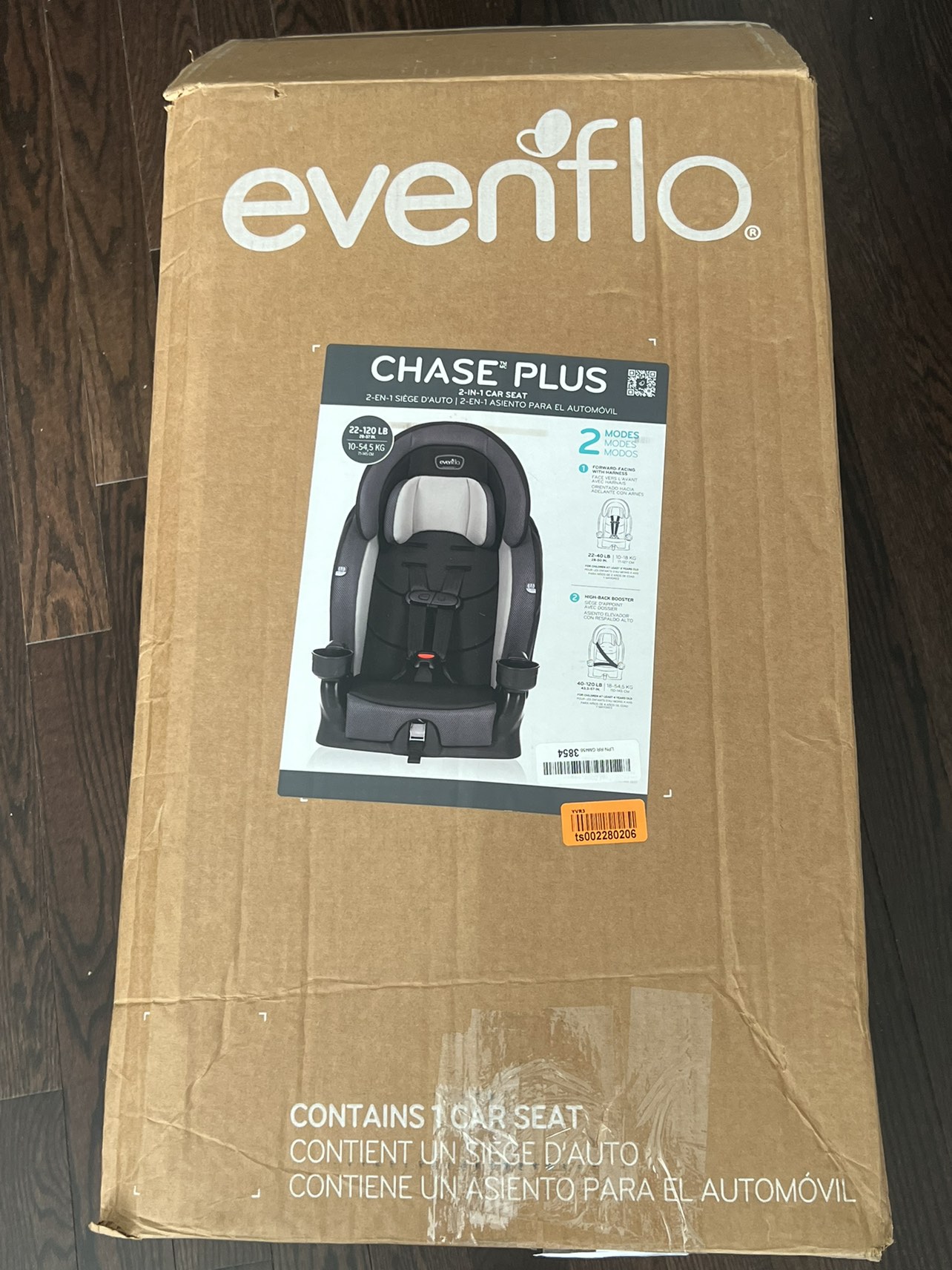 Evenflo Chase Plus 2-In-1 Booster Car Seat - photo 5