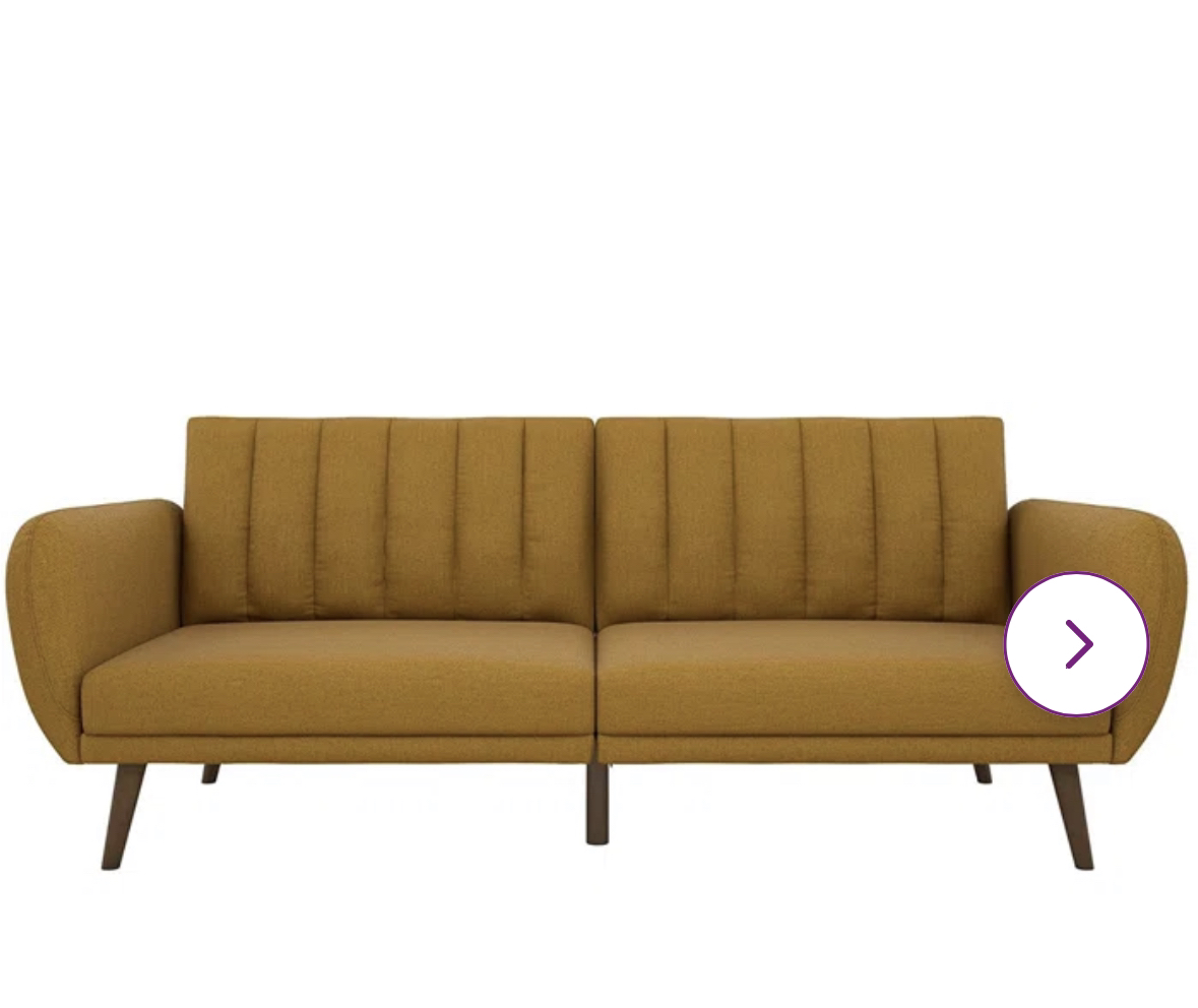 Mustard sofa bed