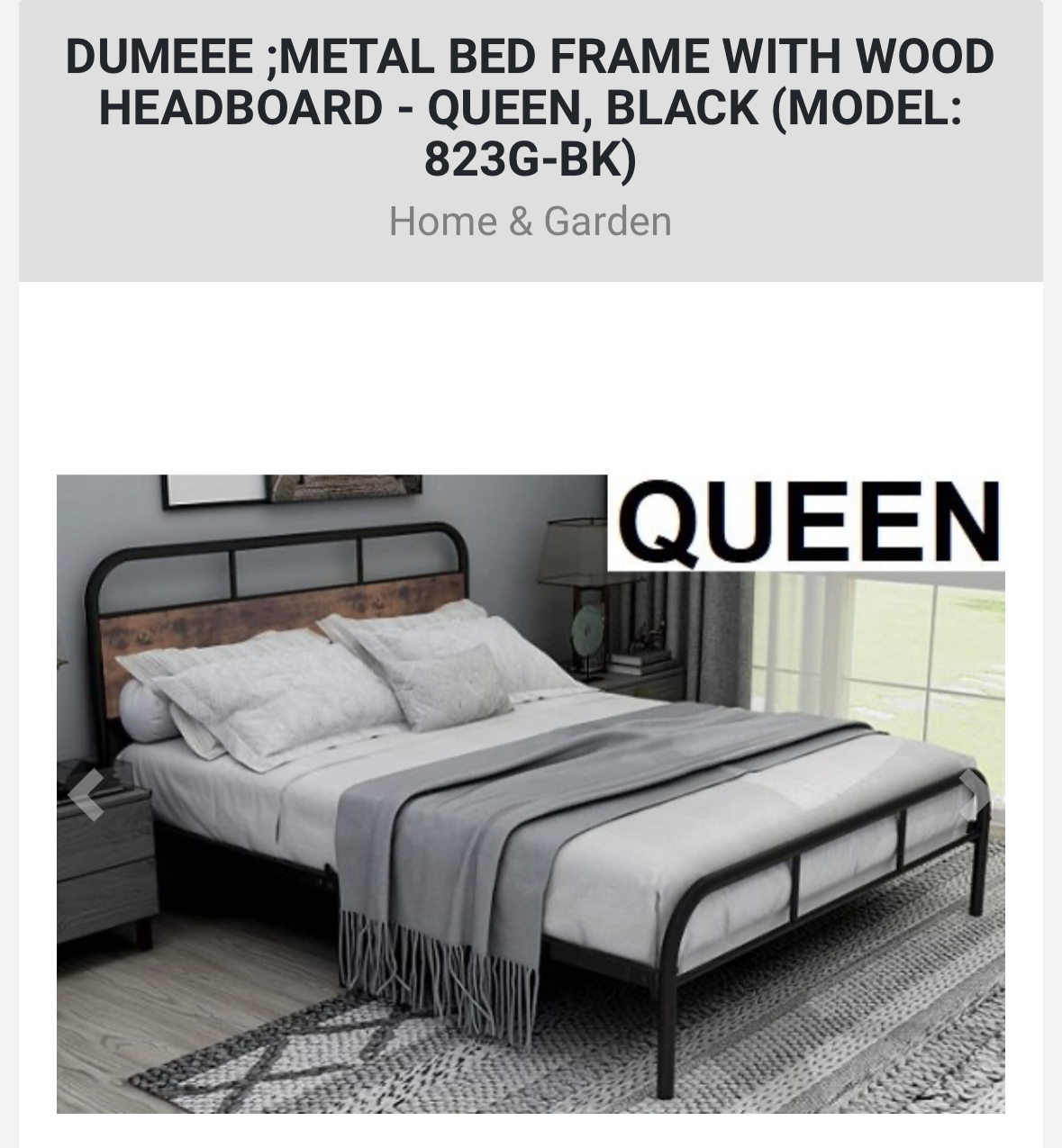 Queen bed frame