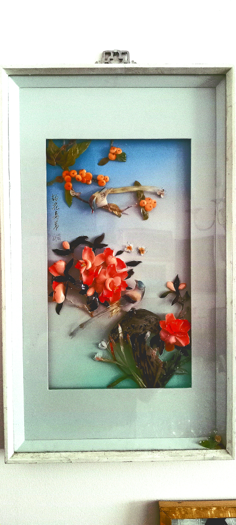 vintage 70s 3d shell art handmade with shells  only $15 image indicator(2)