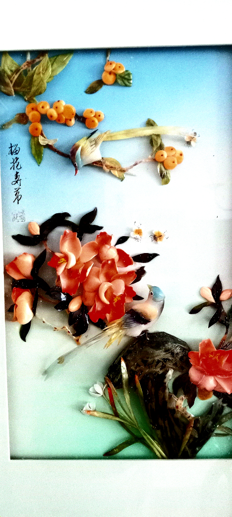 vintage 70s 3d shell art handmade with shells  only $15 image indicator(4)