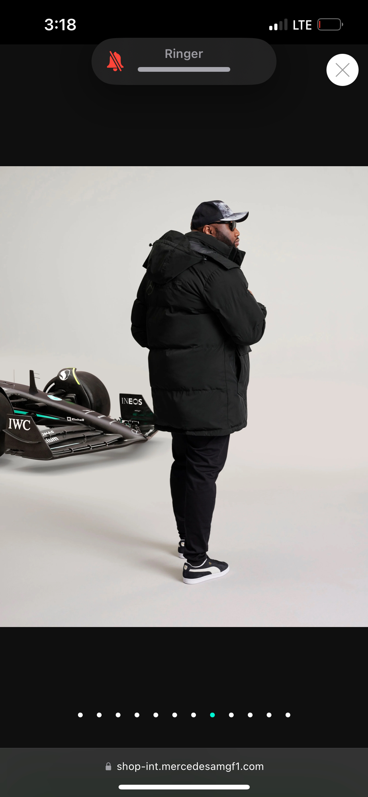 Mercedes AMG Petronas Ultimate Men’s Coat - large image indicator(4)