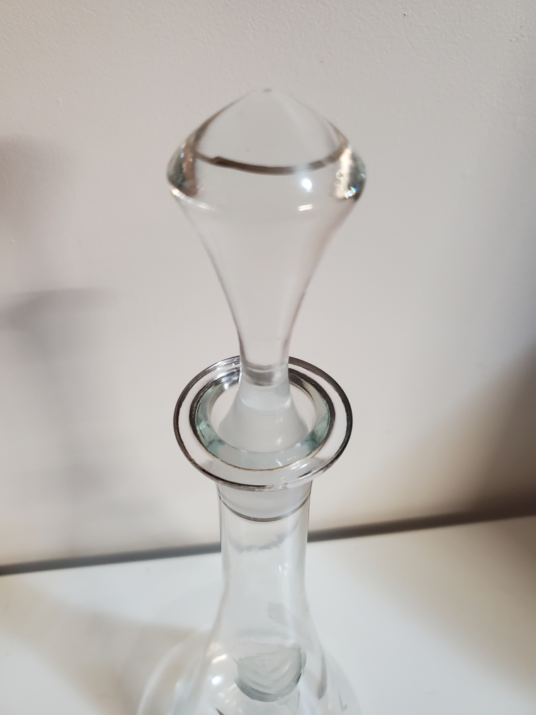 Vintage Decanter With 4 Cordial Wine Glasses - photo 3