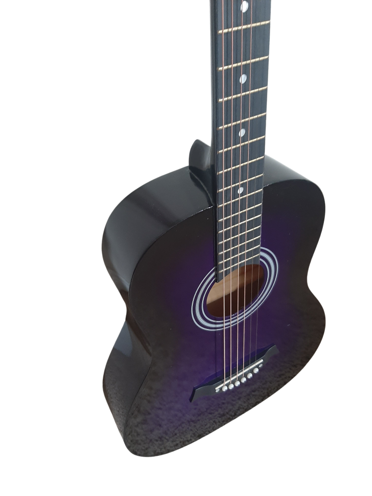 Kids acoustic guitar 3/4 size Purple brand new image indicator(3)