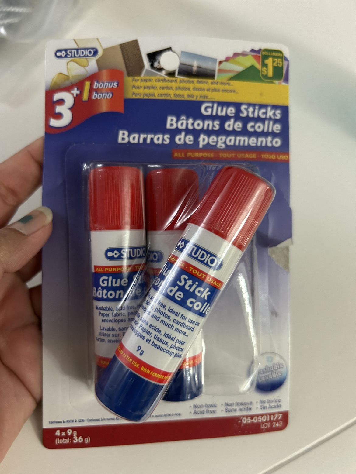 3 pieces of glue sticks #freecycle