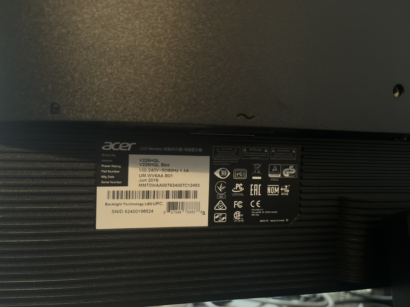 Monitor 22” acer - photo 2