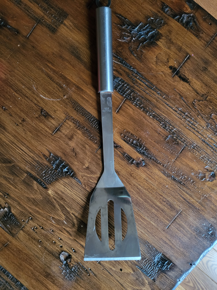 Flat stainless steel spatula #freecycle