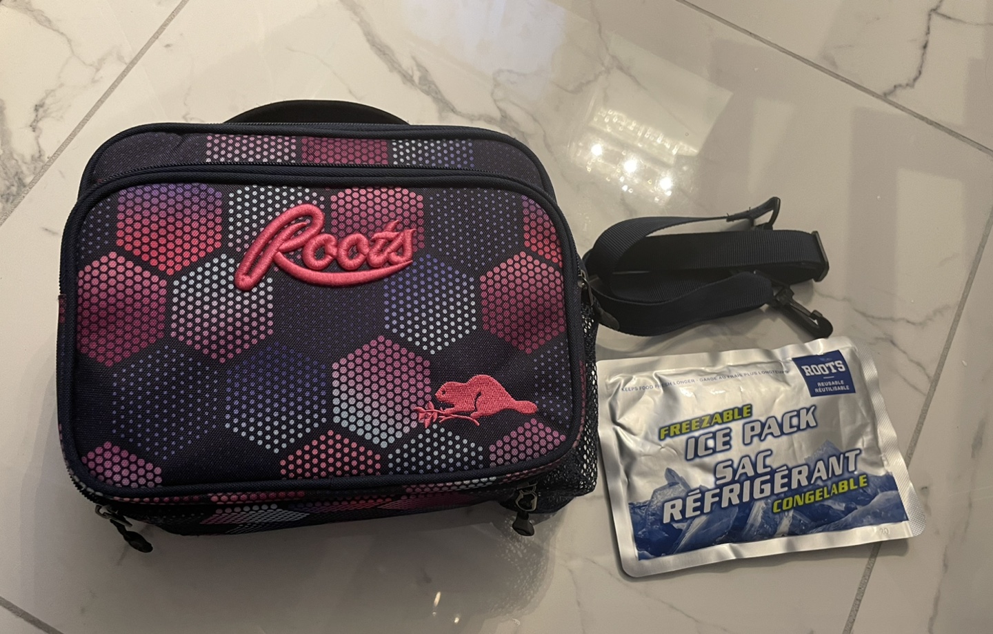 Roots insulated lunch bag (with ice pack)