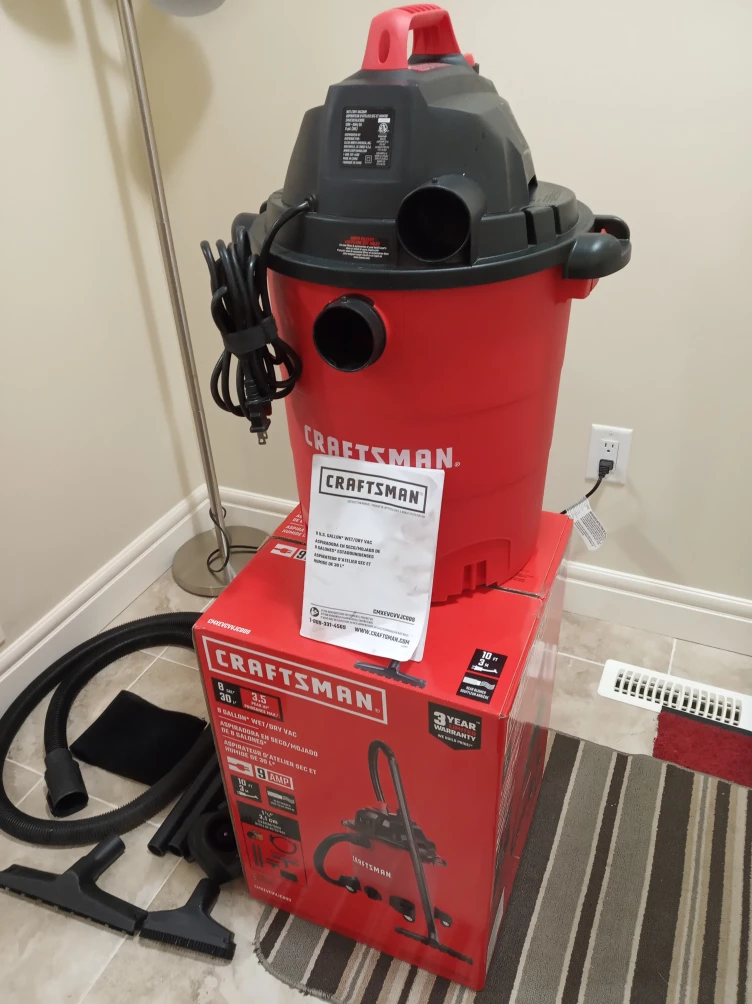 8gal, 3.5HP Corded Wet/Dry Vac - photo 2