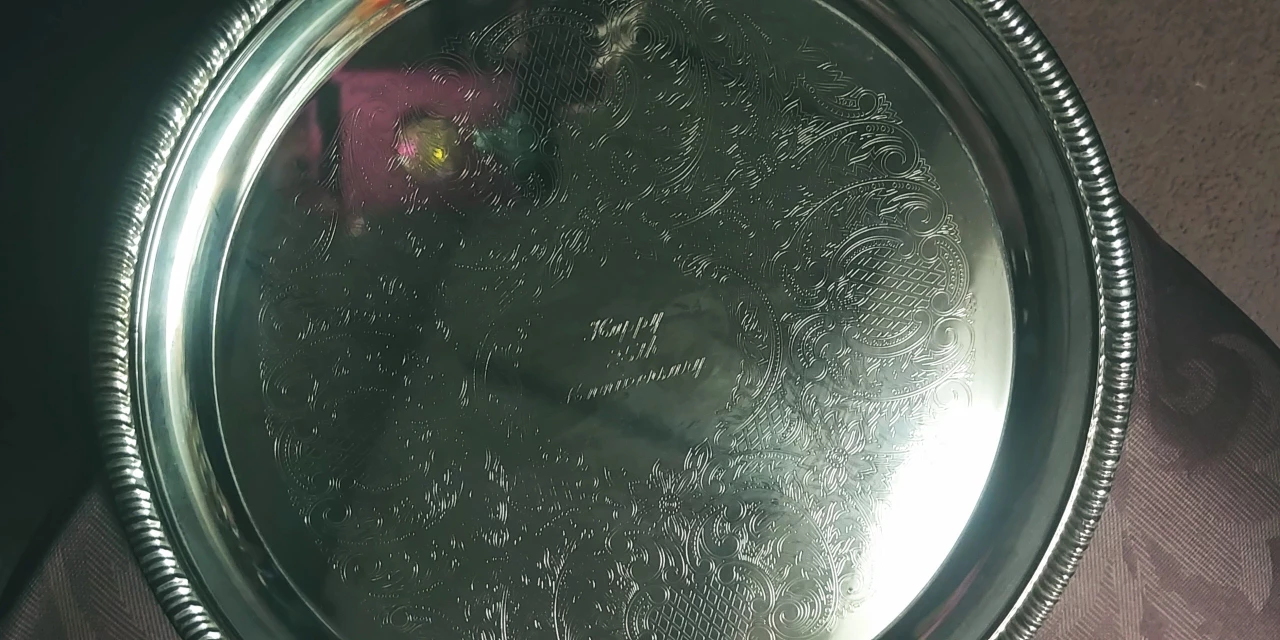 Silver Plated Tray and two Vase 🎁 image indicator(4)