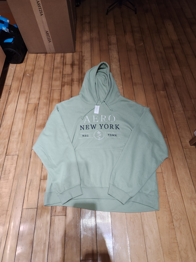 Aeropostale AERO Light Green New York Hoodies (Brand New)