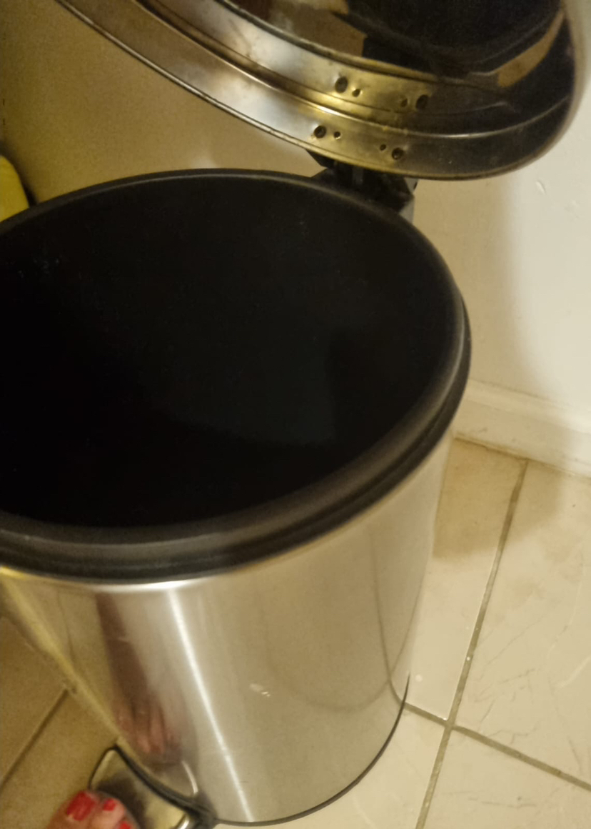 Steel step trash can - photo 2