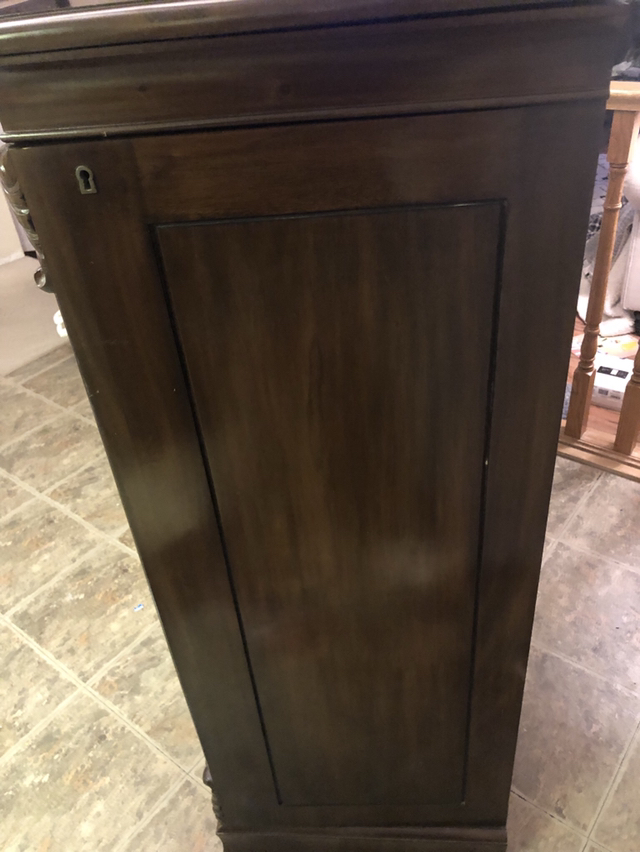 Solid wood 4 foot tall jewelry amoir image indicator(2)