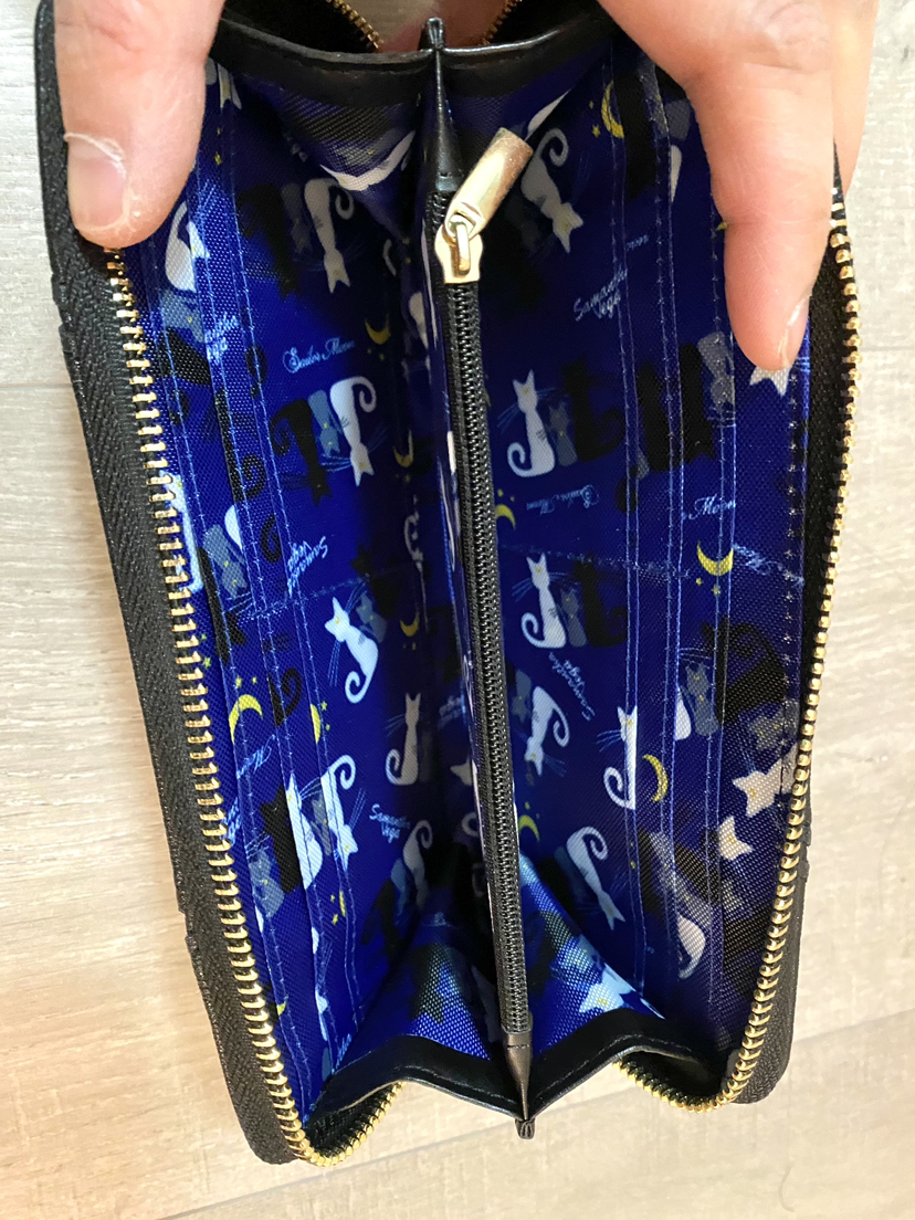 Luna Sailormoon sailor moon black wallet new anime cosplay image indicator(5)