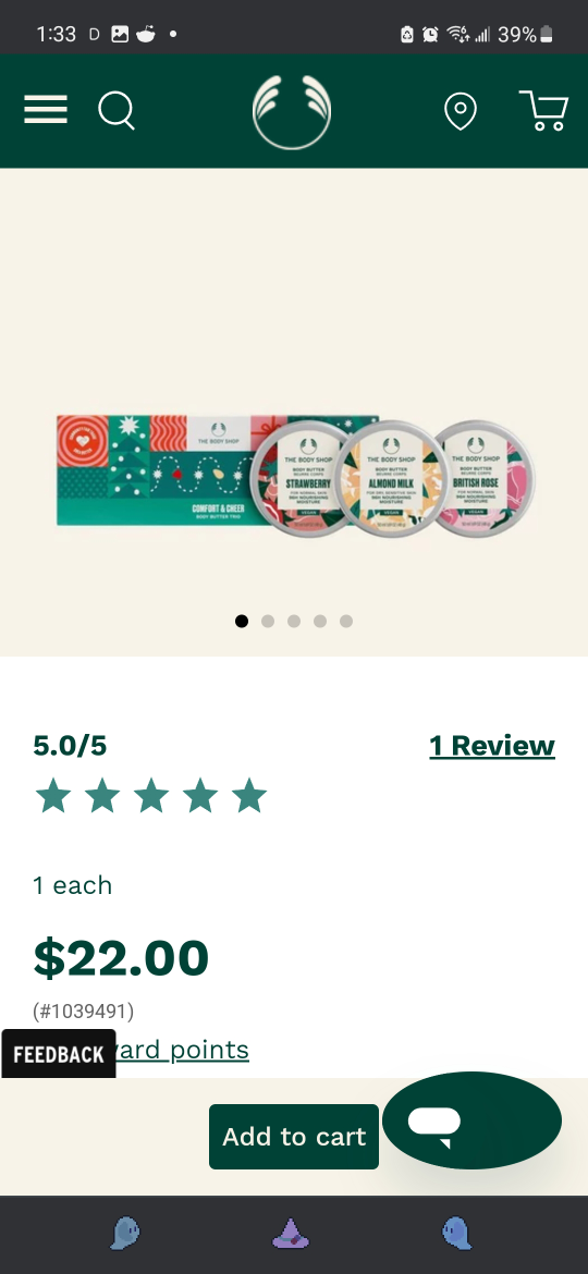 Body butter trio