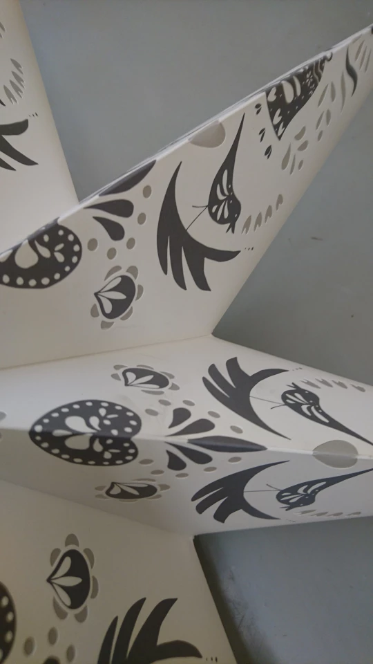 GIANT Ikea Paper Star fold up Strala Christmas New years - photo 4