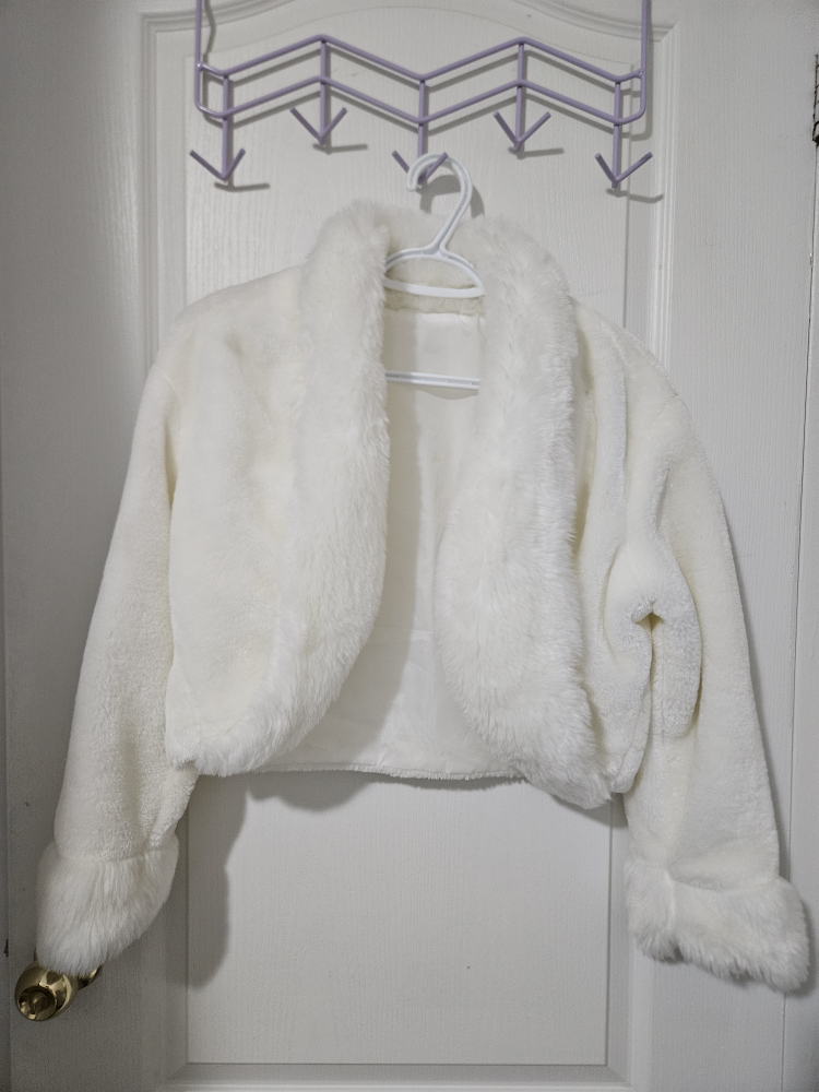 fur wedding blazer