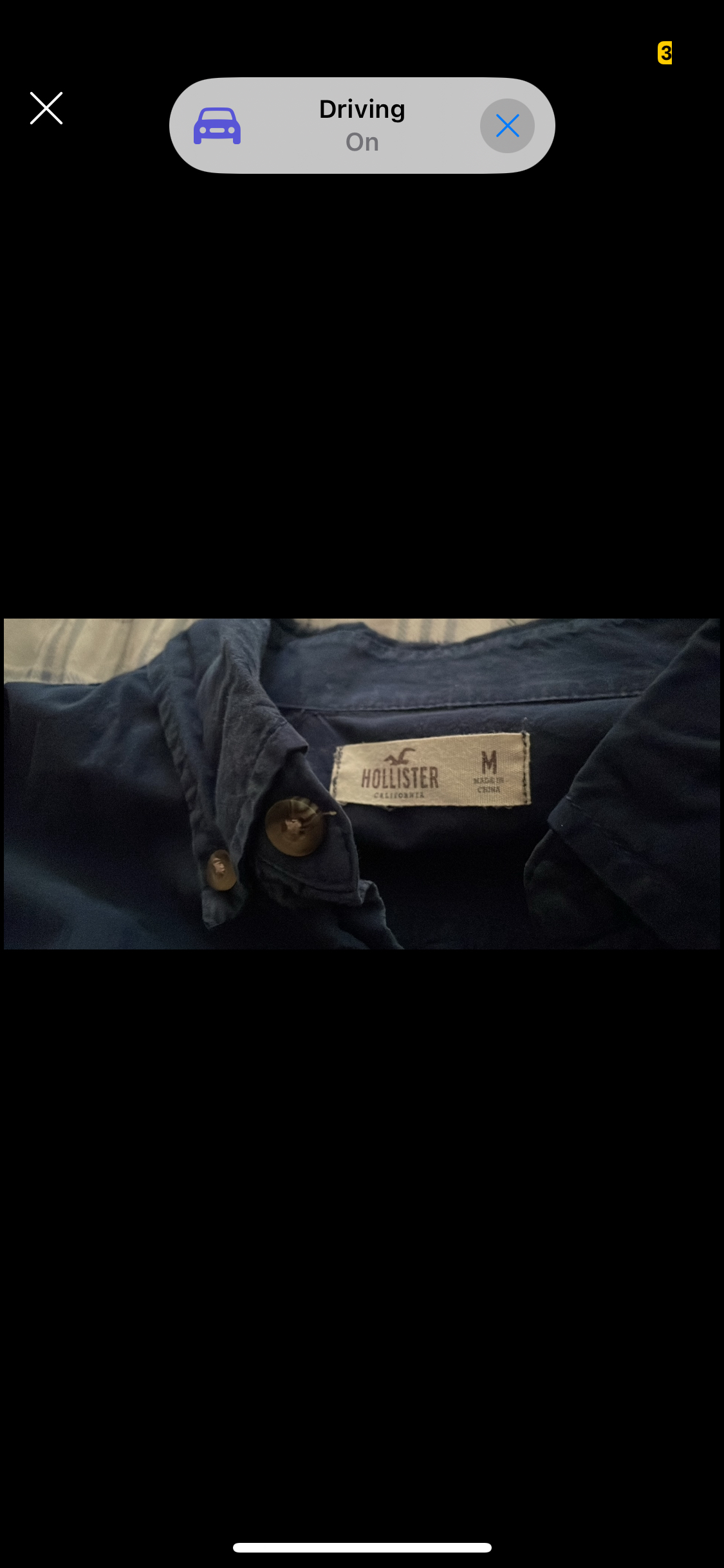American Eagle navy blue shirt, medium size #Declutter - photo 3