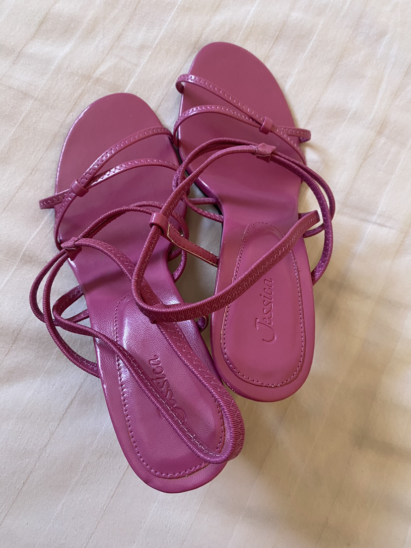 Pink heeled sandals  Size 9M - photo 3