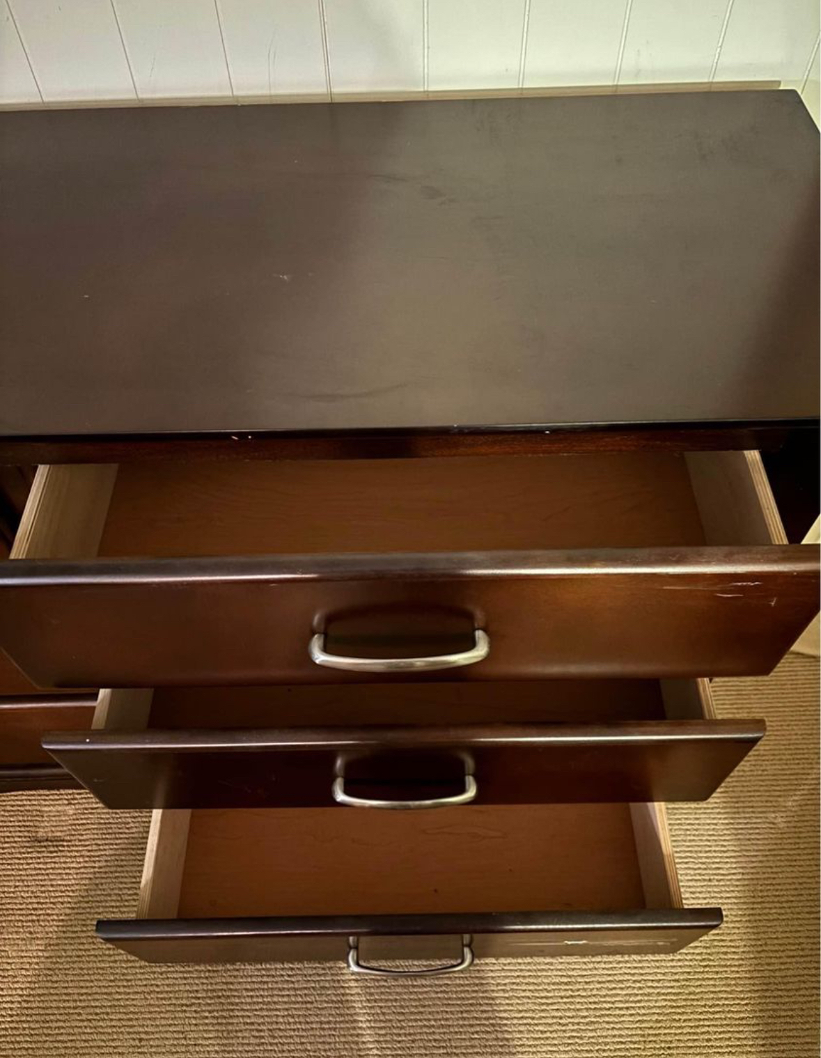 Large 6 drawer wooden dresser - photo 2