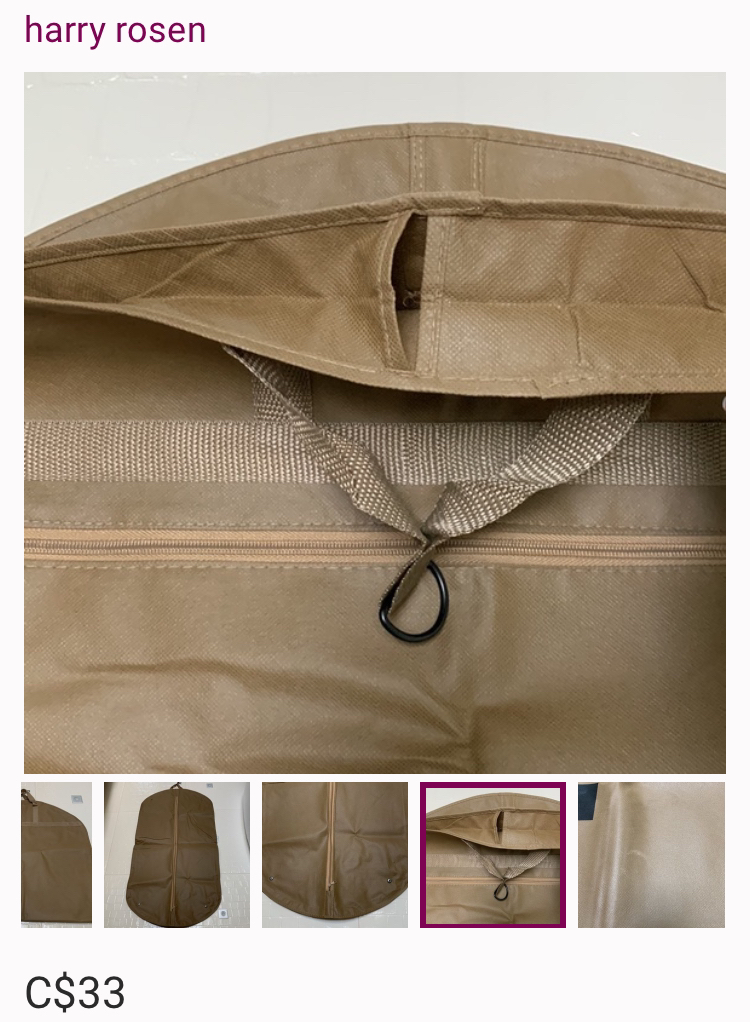 HARRY ROSEN, garment dust bags,L - photo 2