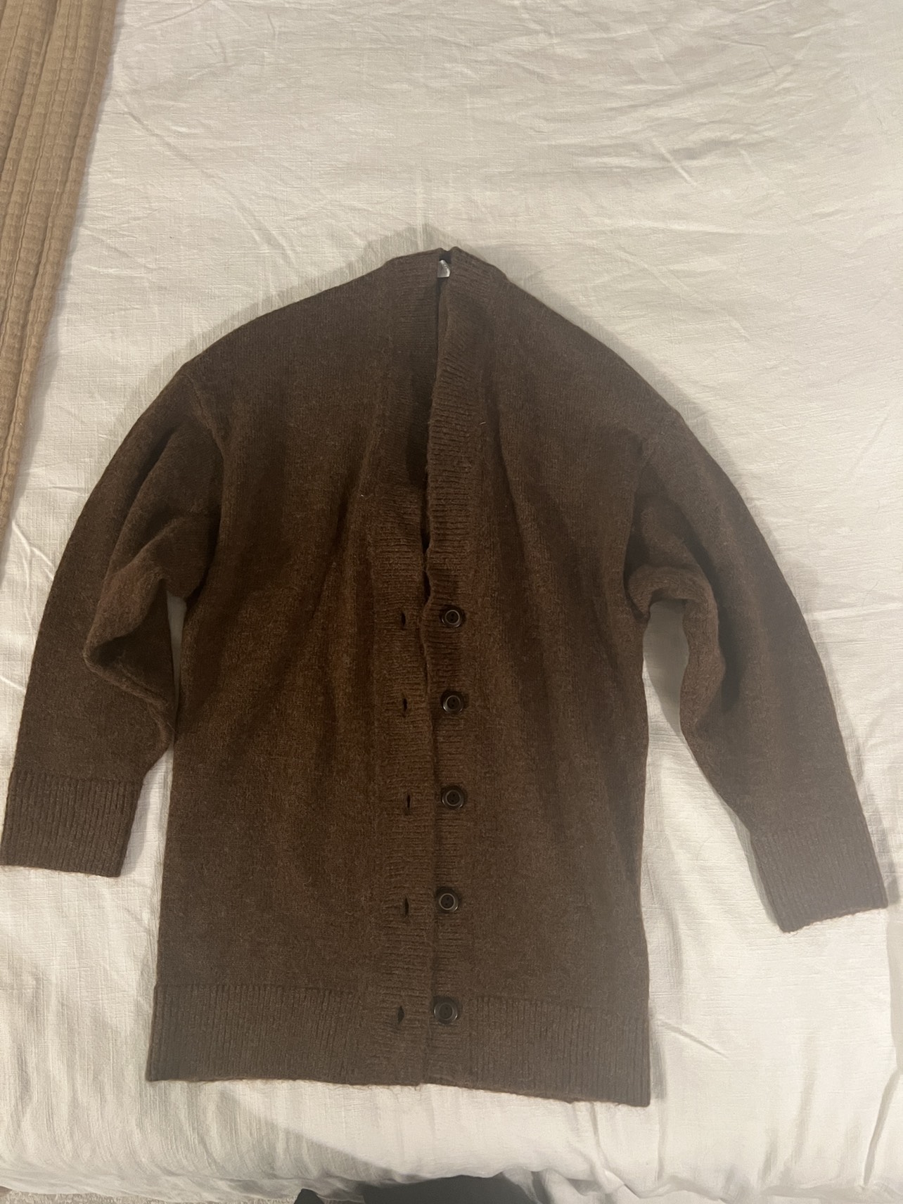 Brown sweater cardigan
