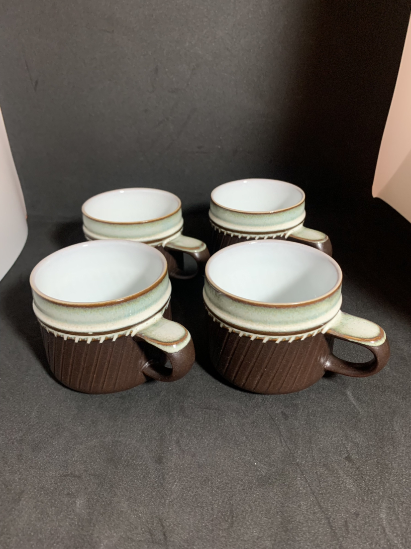 Vtg Derby England Chocolate & Mint Mugs: in Christmas Box thumbnail