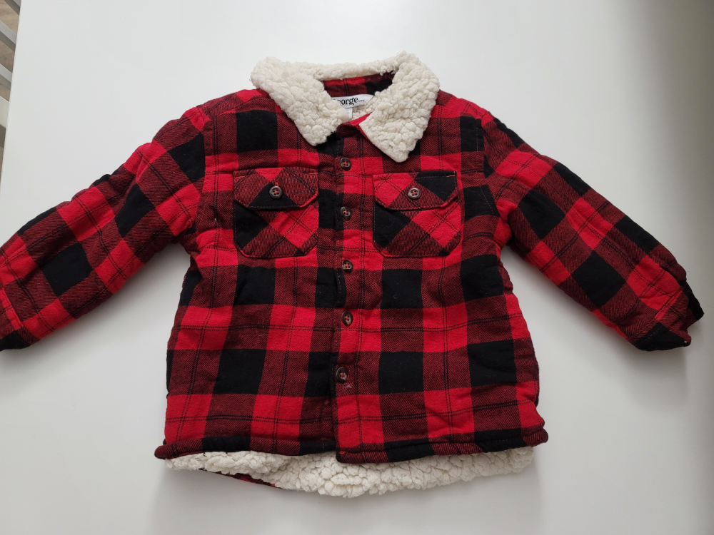 Holiday plaid sherpa lined shirt 🎁