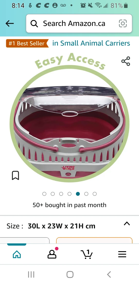 🐹 🐰 🐭 Portable Animal Pet Carrier image indicator(6)