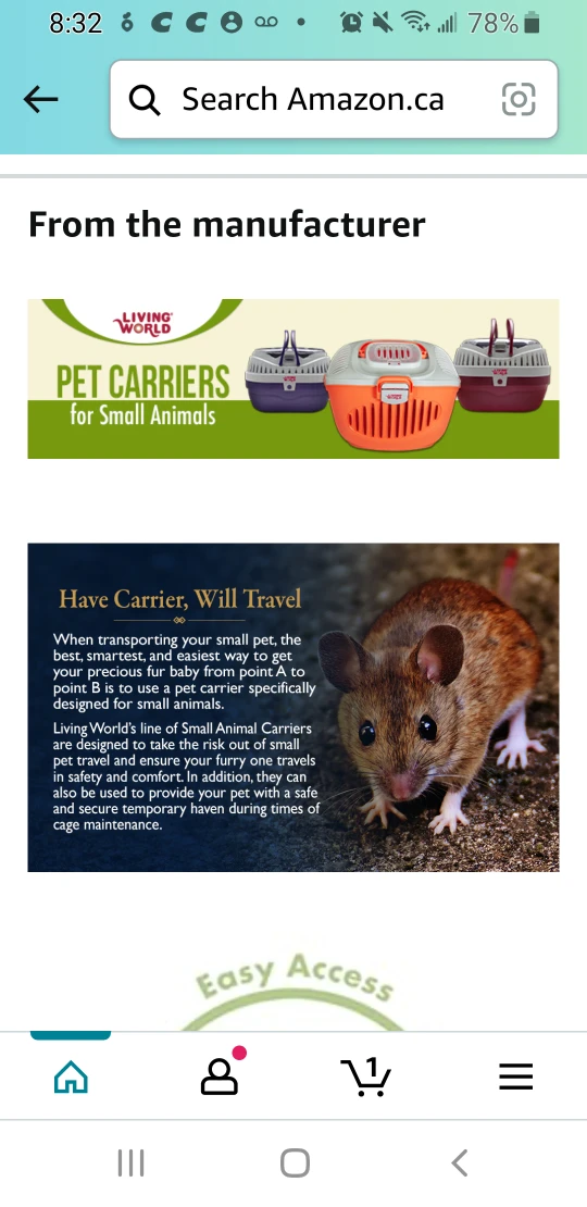 🐹 🐰 🐭 Portable Animal Pet Carrier image indicator(9)
