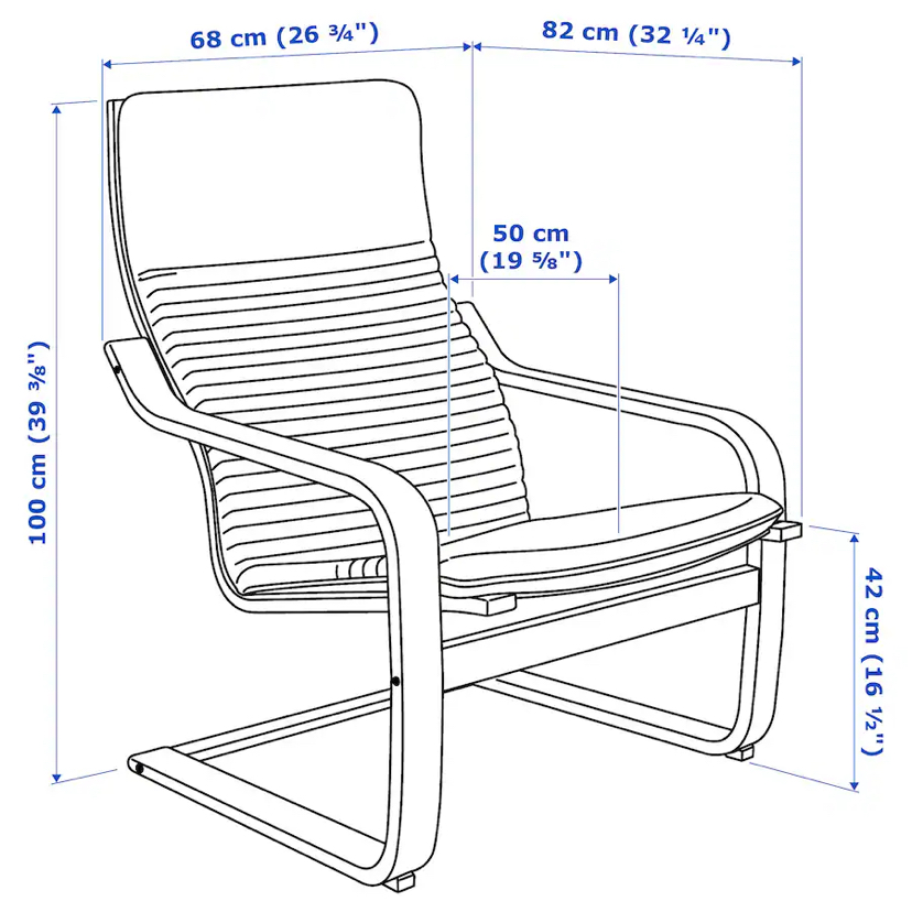 IKEA POÄNG Armchairs (matching set of 2) - photo 3