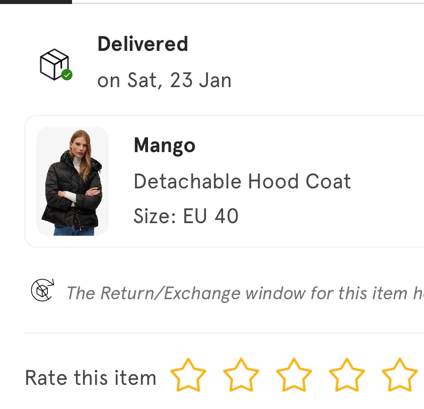 Mango Detachable Hood Quilted Jacket Coat image indicator(3)