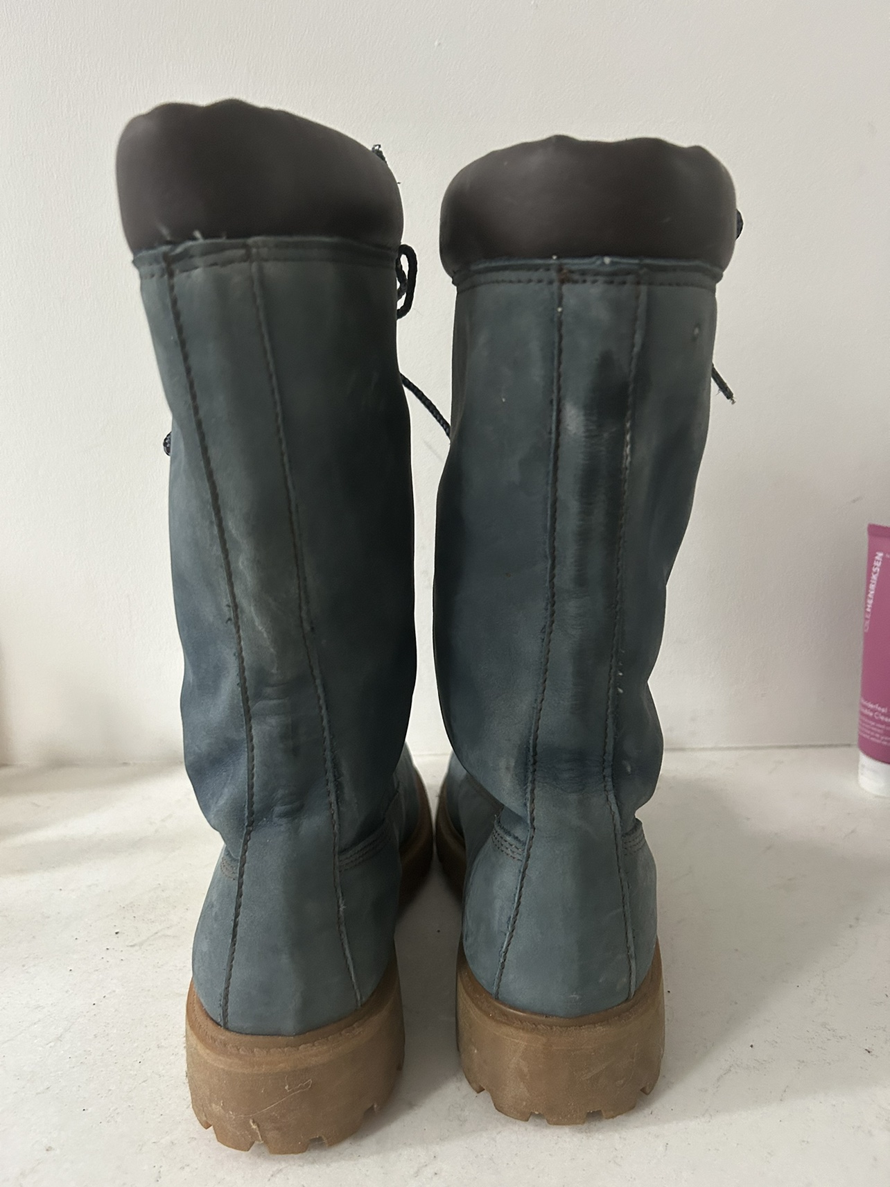 Blue suede Dockster  boots. Size 8 image indicator(4)