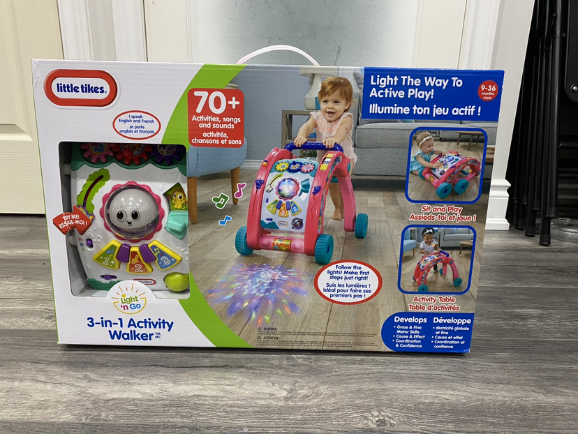 Brand New Little Tikes 3-in-1 Activity Walker in Pink