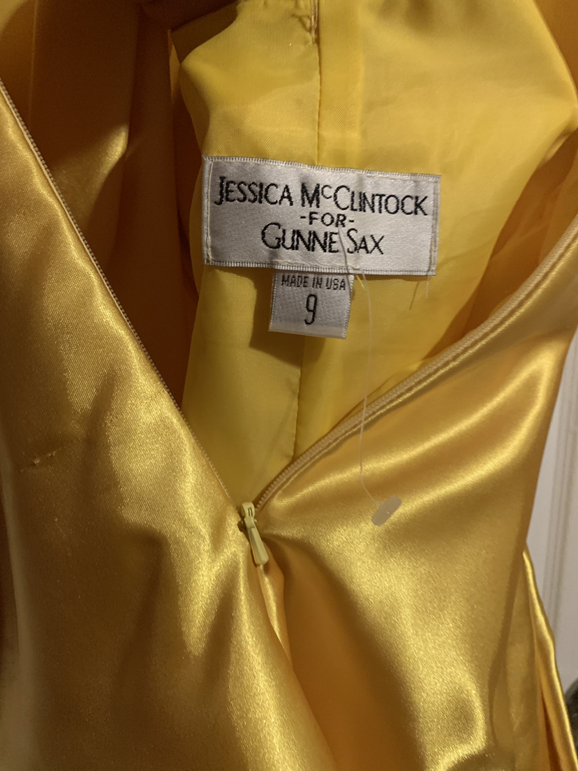 Little yellow evening dress - photo 3