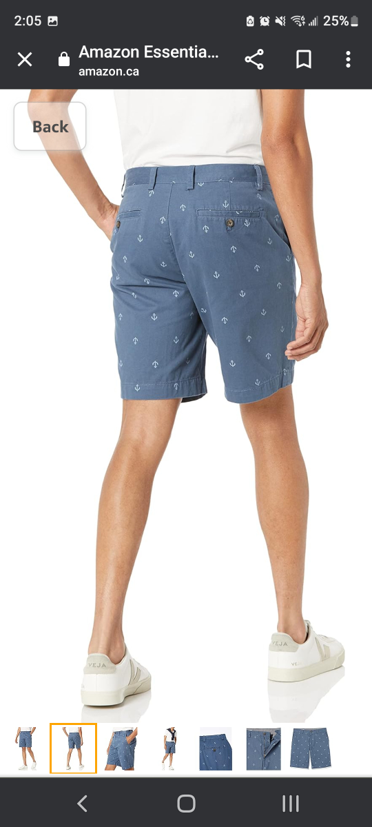 Cotton slim fit shorts ⚓️ image indicator(2)