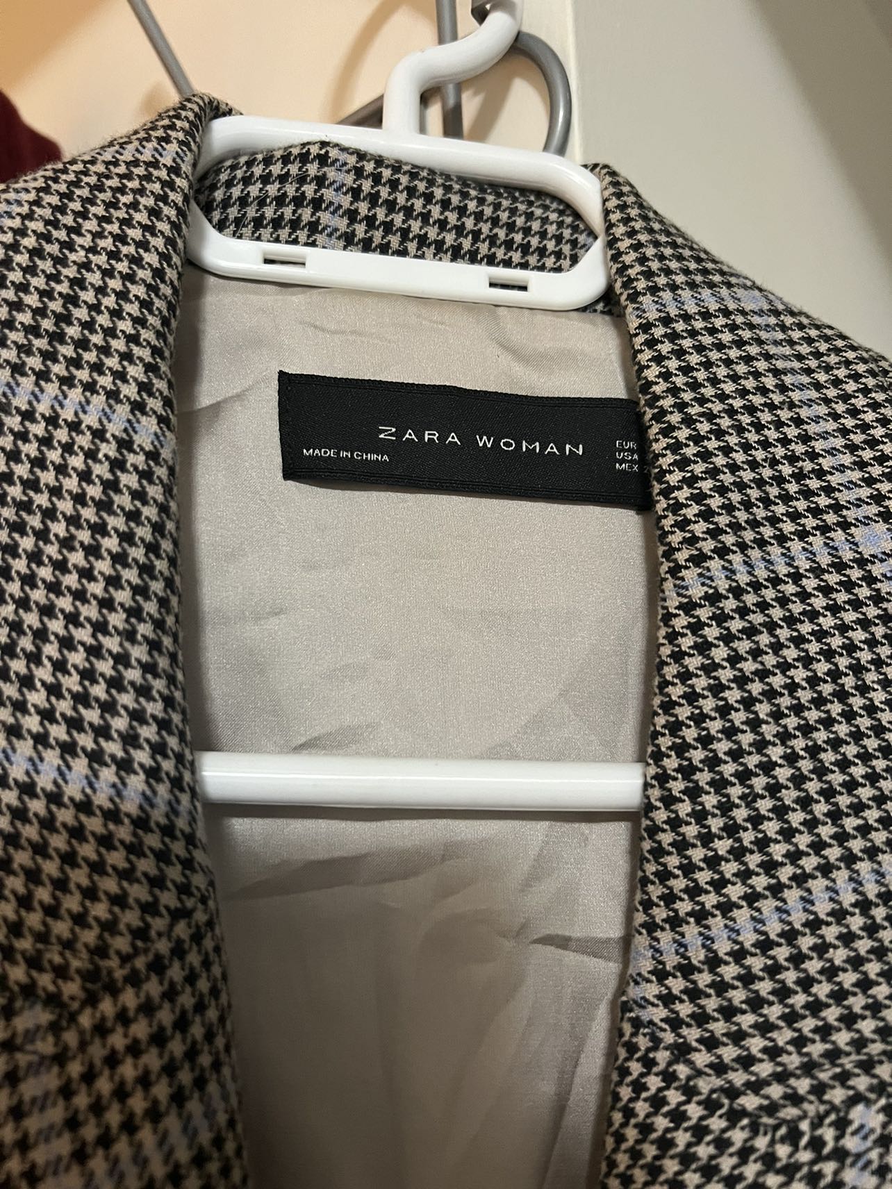 ZARA- Long Plaid Coat image indicator(2)