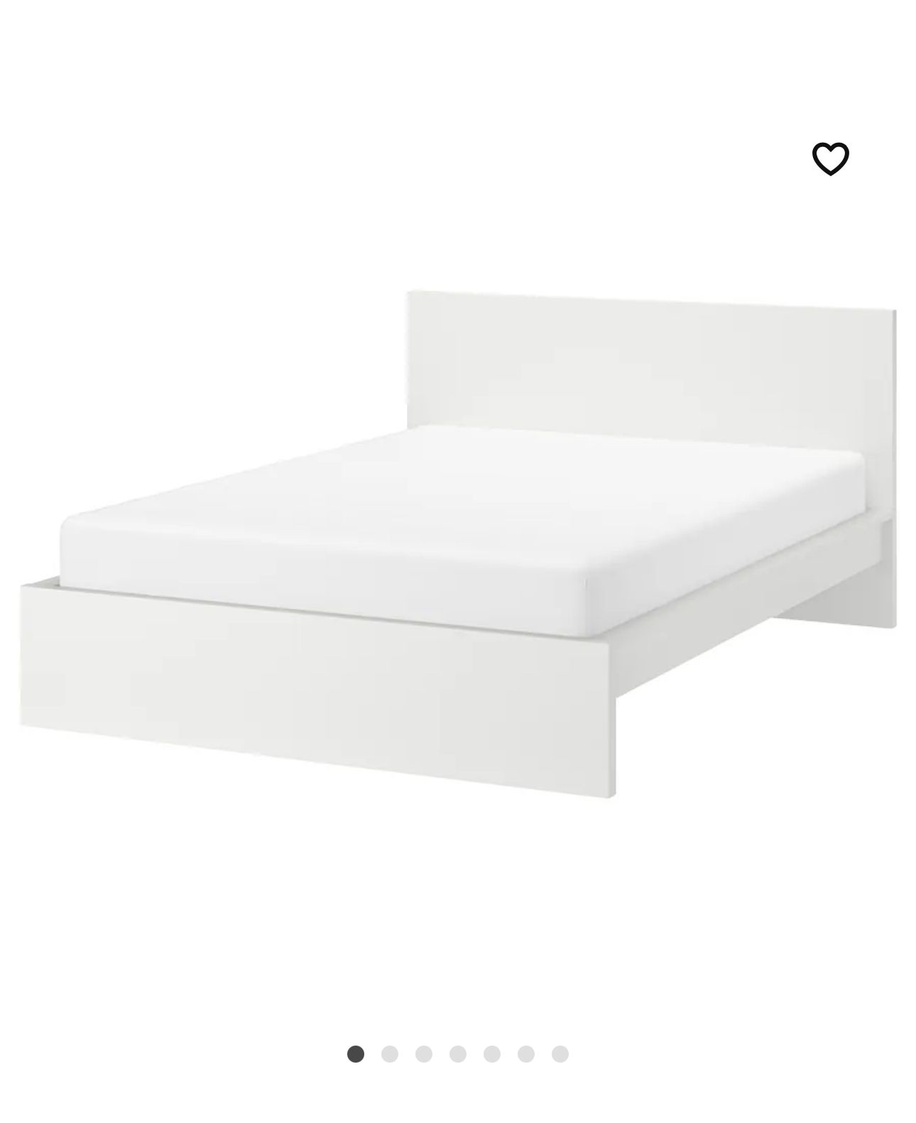 Queen size bed frame ( IKEA MALM) white color - photo 5