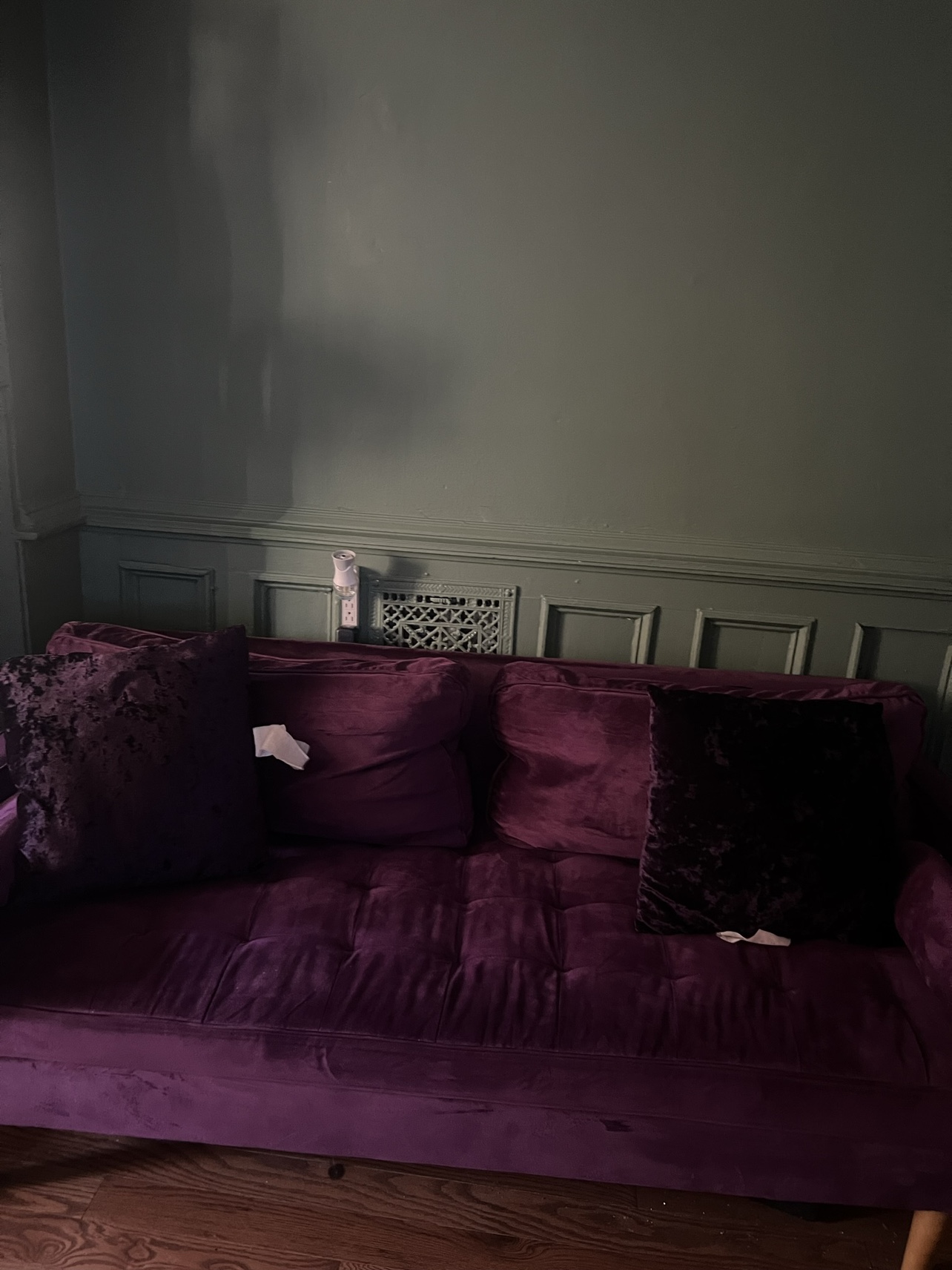 Beautiful Velvet Couch - photo 2
