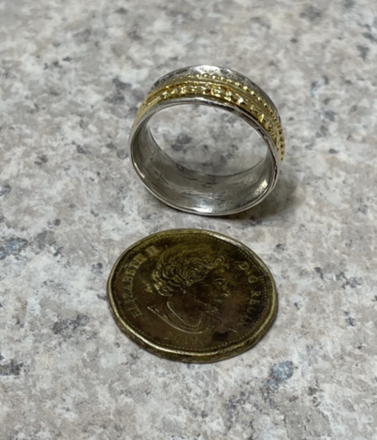 925 sterling silver spinner/meditation ring - photo 5